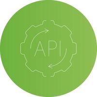 API Creative Icon Design vector