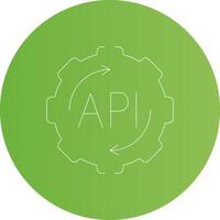 API Creative Icon Design vector