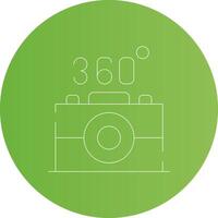 360 Camera Creative Icon Design vector