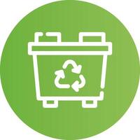 Recycling Bin Creative Icon Design vector