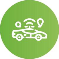 Self Driving Creative Icon Design vector