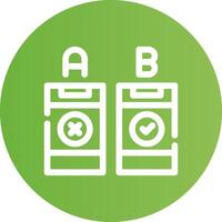 AB Testing Creative Icon Design vector