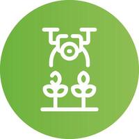 Agricultural Drones Creative Icon Design vector