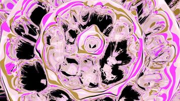 Liquid pink blobs in a cartoon animation spreads over the entire background. Design. Boiling abstract water texture. video