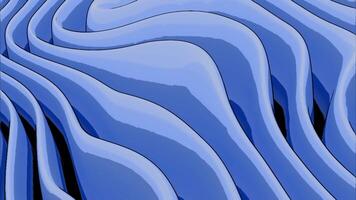 lisse abstrait liquide bleu Contexte. conception. agitant bleu Animé pliant tissu. video