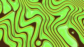 Abstract gradient waves background. Design. Green tones of transforming curves. video