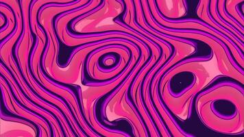 abstract golvend Purper of roze kleur achtergrond. ontwerp. gloeiend ovaal vormen en lijnen. video