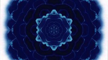 Abstract kaleidoscope background. Animation. Glowing lines creating symmetrical kaleidoscope structure. video