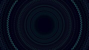 Background with pulsating circles in rhythm of music. Animation. Ripple circles in musical style on black background. Moving circles with pulsation and musical vibration effect video