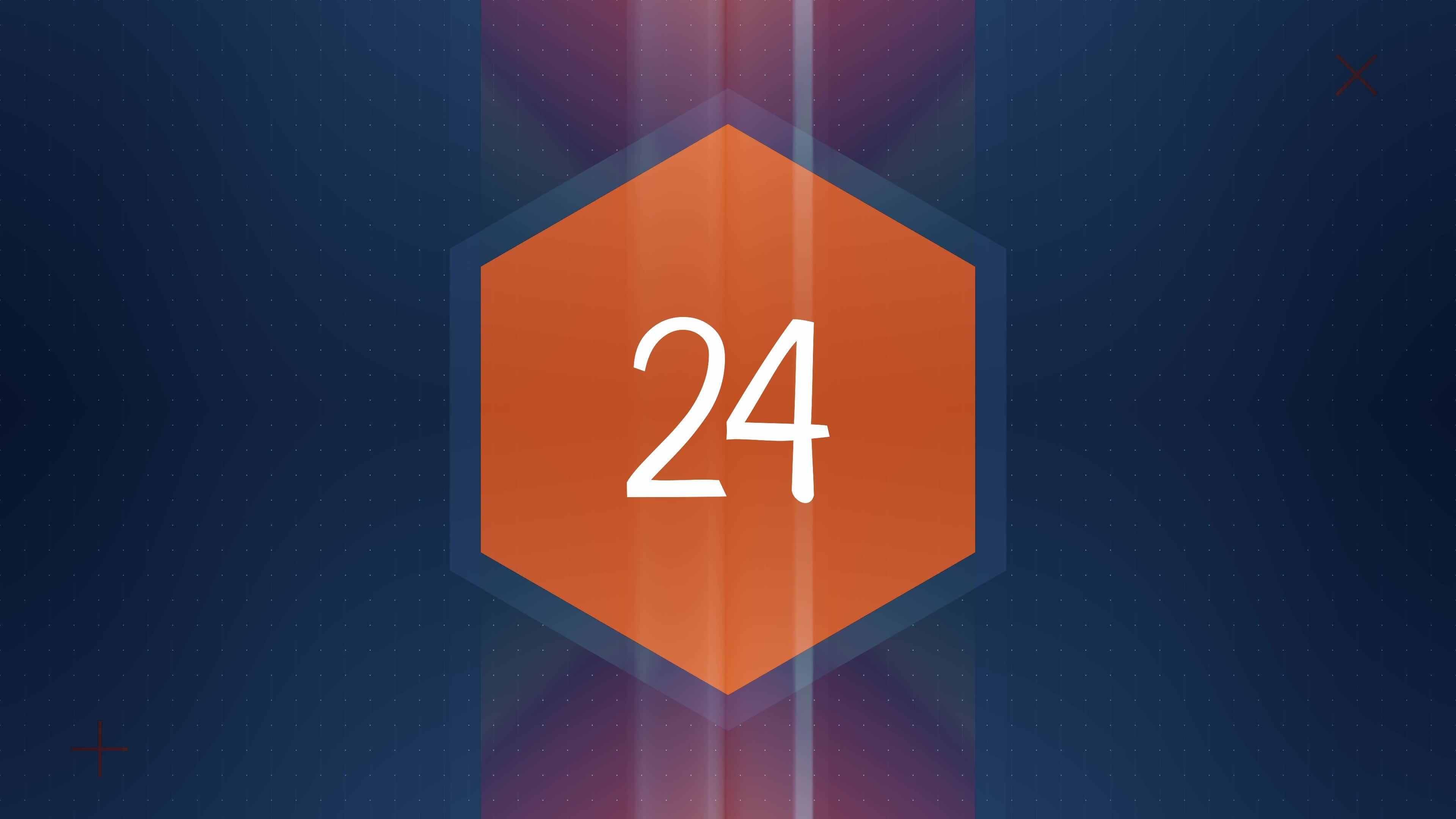 The number 24 appears and has glow and light streaks. Numbers Animation ...