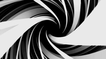 Twisted lines on black background. Visual animation background video