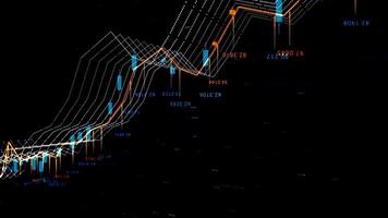 Dashboard infographic template with modern design of the annual statistics. Animation. Important data and digital graphics, finance concept. video