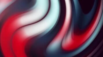 Abstract seamless loop motion of colorful blurred curved stripes. Stock animation. Twisted gradient lines flowing slowly like bright paint stains. video