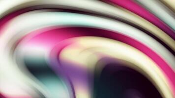 Colorful blurred streams of curving lines. Stock animation. Beautiful blurred lines move slowly like streams of paint. Abstract background of colorful blurred paint lines video