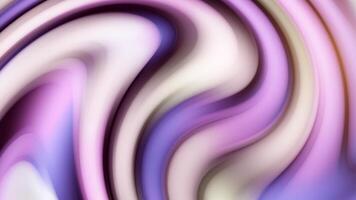 creativo astratto viola sfondo con liquido astratto pendenza luminosa contorto linee, senza soluzione di continuità ciclo continuo. azione animazione. colorato pulsante ondulato strisce. video