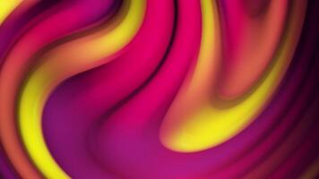 Abstract twisted gradient background with colorful blurred moving lines, seamless loop. Stock animation. Abstract futuristic design of bended bright stripes. video