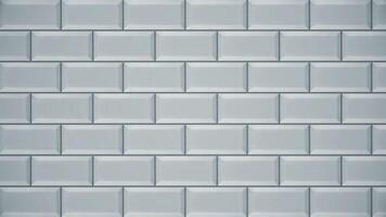 Abstract rectangle geometric surface, bricks imitation. Animation. Grey bricks appear and forming a wall on silver background, motion graphics concept, monochrome. video
