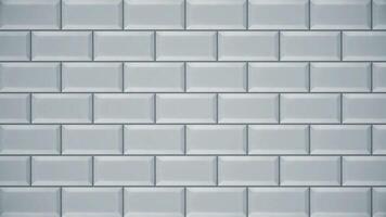 Abstract rectangle geometric surface, bricks imitation. Animation. Grey bricks appear and forming a wall on silver background, motion graphics concept, monochrome. video