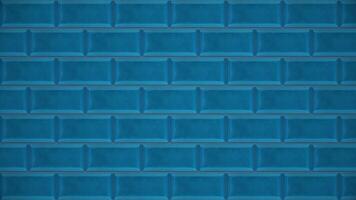 Abstract rectangle geometric surface, bricks imitation. Animation. Blue bricks appear and forming a wall on silver background, motion graphics concept. video