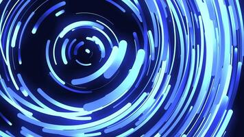 Abstract rotating glowing lines, 3d colorful background. Animation. Many narrow lines moving fast in a circle and forming a swirl. video