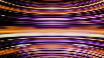 Abstract bright bended lines of different matching colors. Animation. Background of elegant curved shimmering lines, seamless loop. video