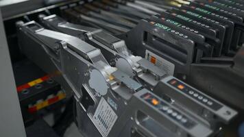 Close up of hands of engineer hands checking electronic circuit board machine. Creative. High tech industrial background. video