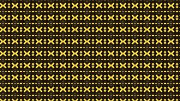Psychedelic effect of blinking bright rows with kaleidoscopic effect. Media. Geometric small figures and shapes changing fast on black background, seamless loop. video