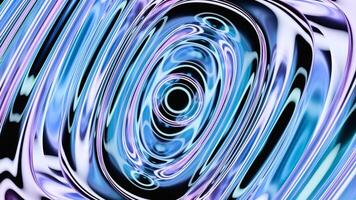 Metallic plasma moves with waves. Design. Animation of moving metallic liquid with circular waves. Abstract metallic liquid moves in circles with psychedelic effect video