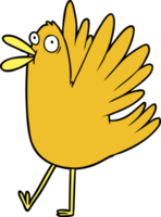 cartoon squawking bird png