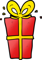 cartoon wrapped gift png