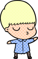 cartoon calm boy png