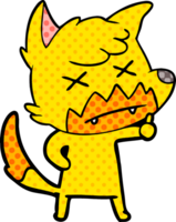 Zeichentrickfigur des toten Fuchses png