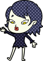 linda chica vampiro de dibujos animados png