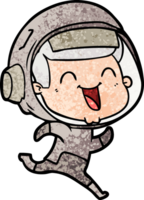 happy cartoon astronaut png