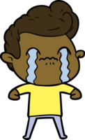 cartoon man crying png