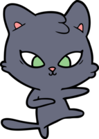 lindo gato de dibujos animados png