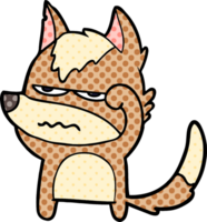 cartoon annoyed wolf png