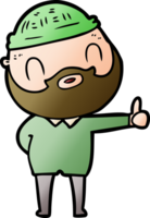 homme barbu de dessin animé png