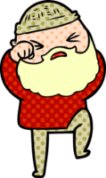 dessin animé, homme, à, barbe png