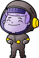 happy cartoon astronaut png