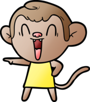 macaco rindo dos desenhos animados png