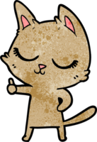 chat de dessin animé calme png