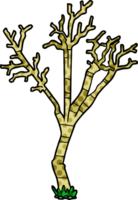 arbre d'hiver de dessin animé png