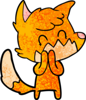 Cartoon freundlicher Fuchs png