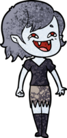 Cartoon lachendes Vampirmädchen png