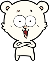 Lachender Teddybär-Cartoon png