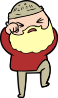 dessin animé, homme, à, barbe png