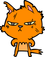 gato de desenho animado duro png