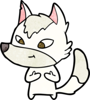 loup de dessin animé amical png