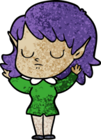 niña elfa de dibujos animados png